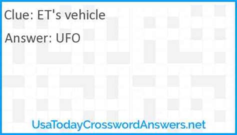 et vehicle crossword clue|E.T. vehicles Crossword Clue .